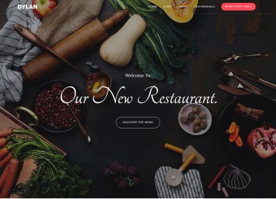 Latest Responsive Drupal Restaurant Theme 2018