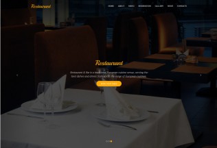 Restaurant – Premium Responsive One page HTML5 Template