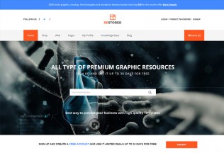 Restored – Premium Responsive Market Place, Coupons and Deals HTML5 Template