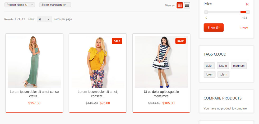 Category page