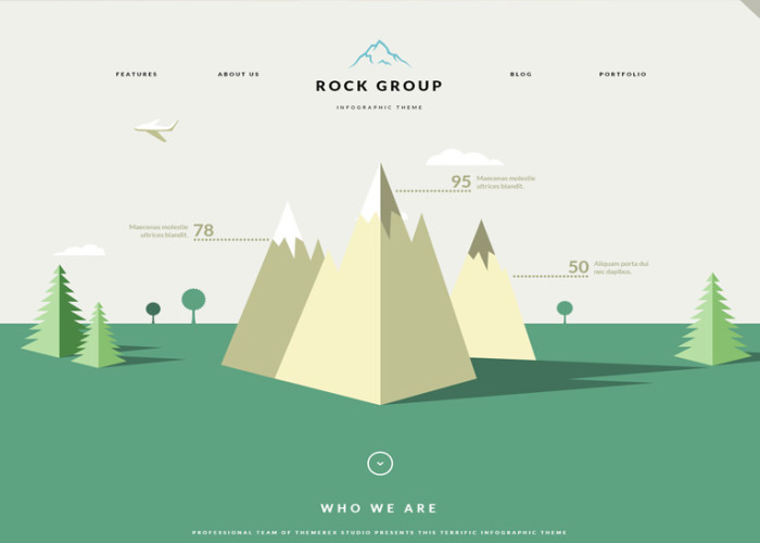 Rock Group – Premium Responsive Multipurpose Infographic HTML5 Template