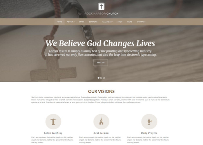 Rock Harbor – Premium Responsive Church WordPress Theme