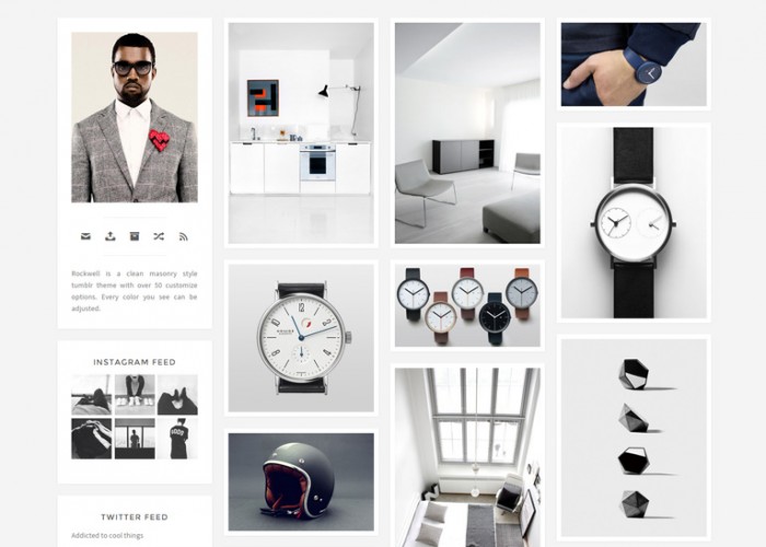 Rockwell – Premium Responsive Clean Tumblr Theme