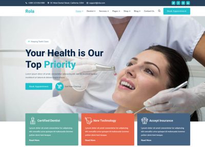 Rola – Premium Responsive Medical Dental WordPress Theme