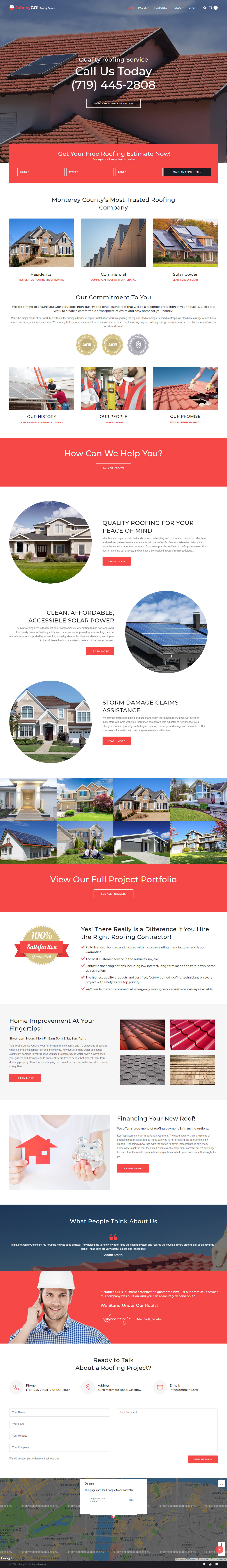 JohnnyGo WordPress Roofing Themes