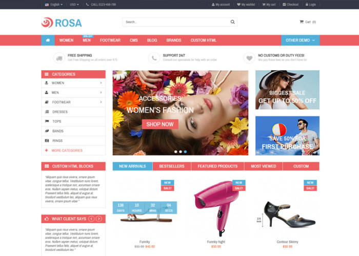 Rosa – Premium Responsive Prestashop Theme