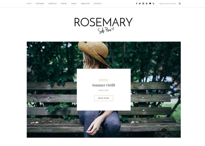 Rosemary – Premium Responsive WordPress Blog Theme