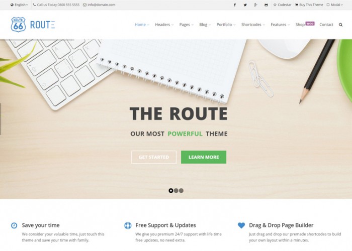 Route – Premium Responsive MultiPurpose WordPress Theme