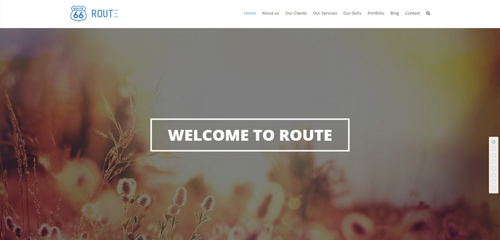 Welcome screen