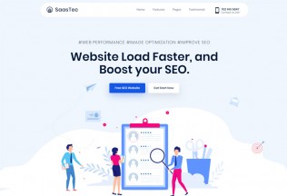 Saastec – Premium Responsive App Landing and Saas HTML5 Template