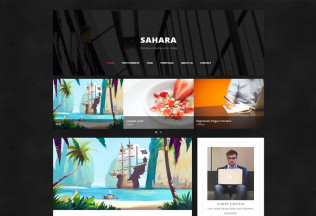 Sahara – Premium Responsive Clean Drupal Blog Theme