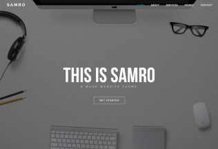 Samro – Premium Responsive One Page Muse Template