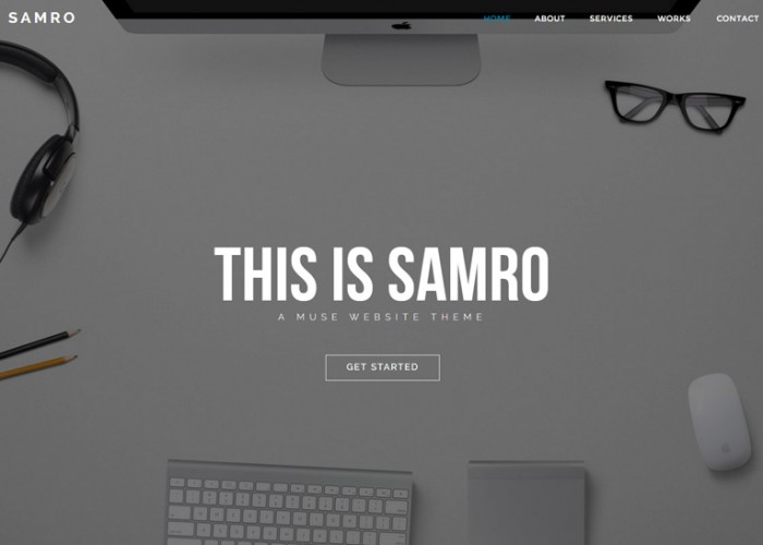 Samro – Premium Responsive One Page Muse Template