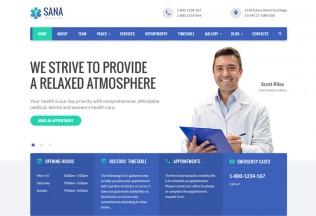 Sana – Premium Responsive Medical HTML5 Template