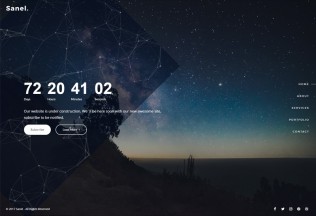 Sanel – Premium Responsive Creative Coming Soon HTML5 Template