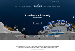 Santorini Resort – Premium Responsive Hotel HTML5 Template