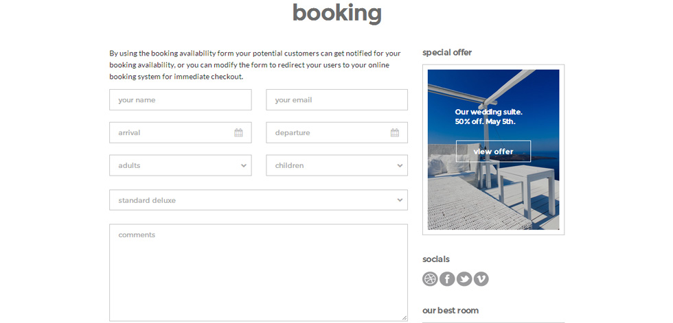 Booking