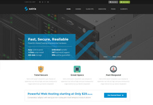 Satria – Premium Responsive Professional Hosting HTML5 Template