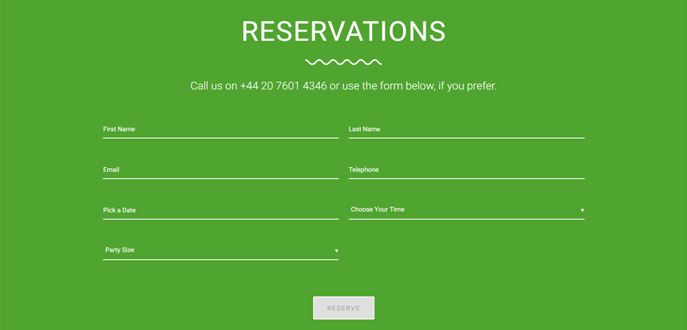Reservations