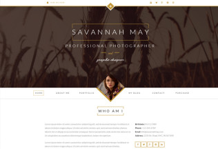 Savannah – Premium Responsive vCard Portfolio Drupal Theme