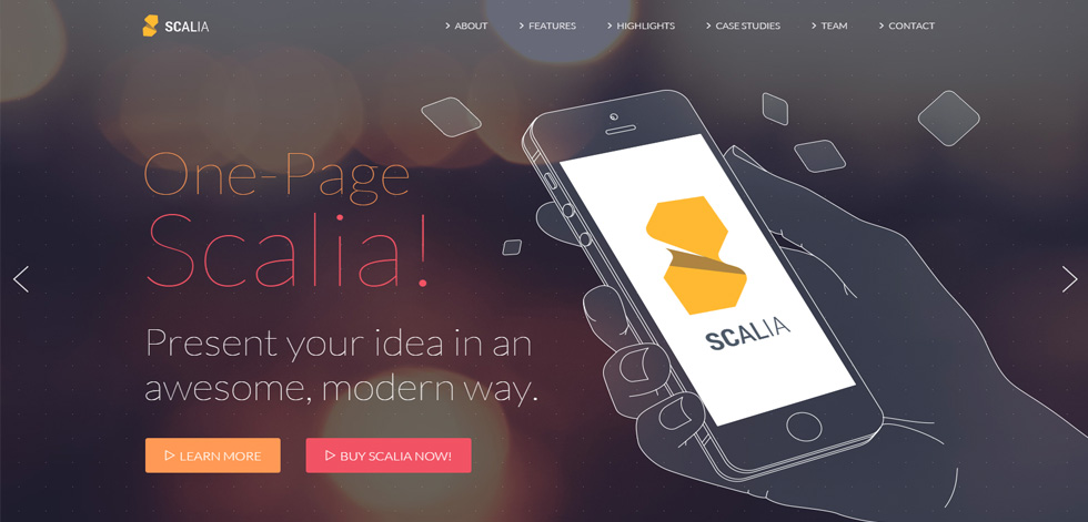 Welcome screen