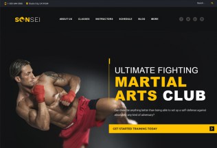 Sensei – Premium Responsive Martial Arts WordPress Theme
