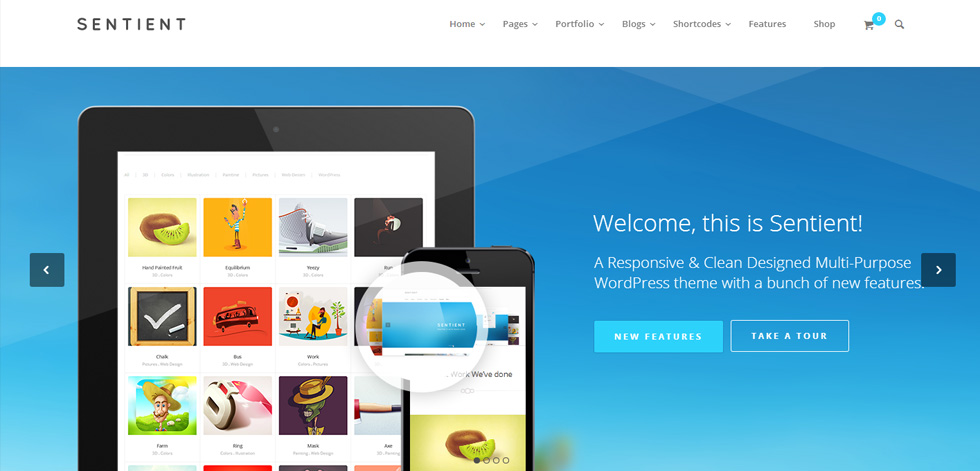 Welcome page