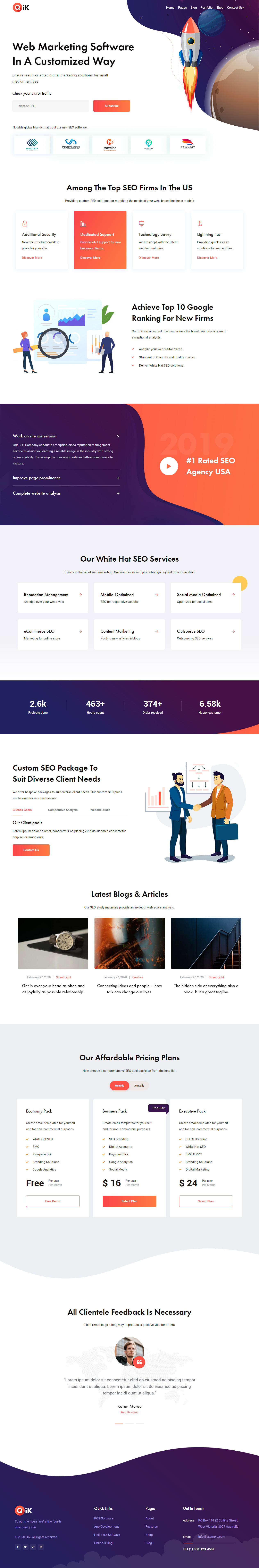 Qik SEO Business WordPress Themes
