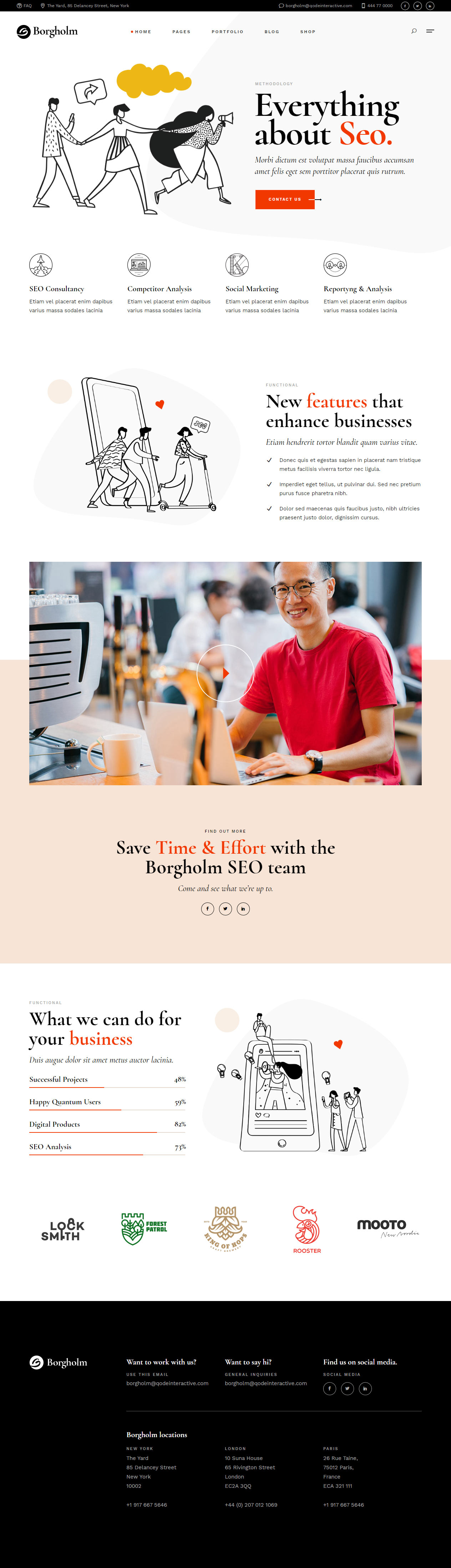 Borgholm SEO Business WordPress Themes