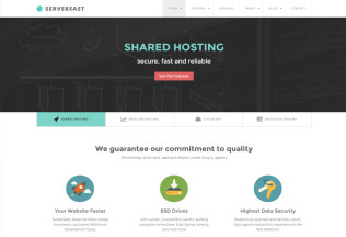 ServerEast – Premium Responsive Web Hosting HTML5 Template