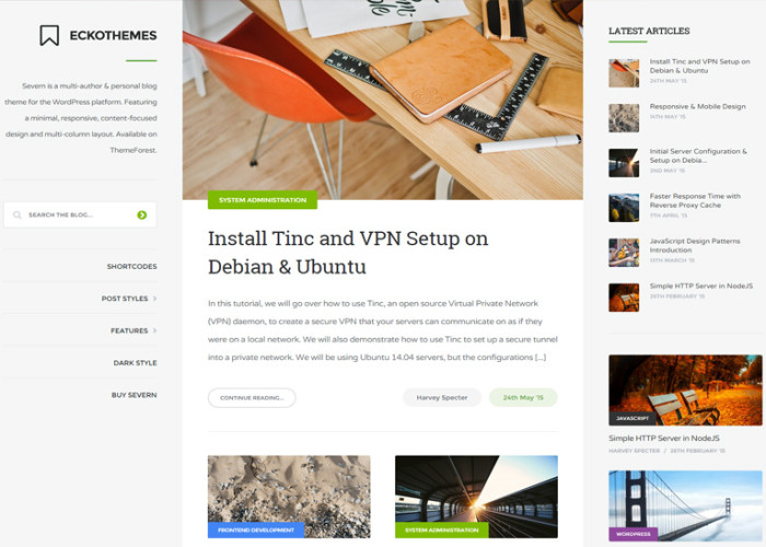 Severn – Premium Responsive Blog WordPress Theme