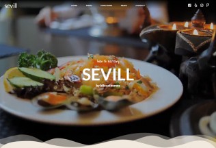 Sevill – Premium Responsive Restaurant Cafe WordPress Theme