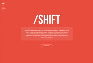 Shift – Premium One Page Muse Template