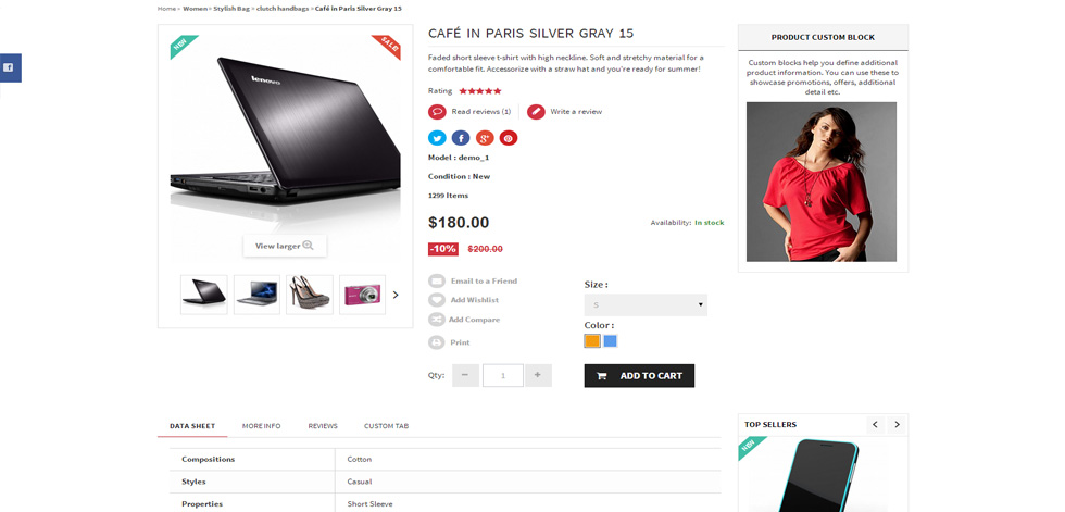 Product page