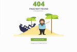 Shipwrecked – Premium Responsive 404 Page HTML5 Template