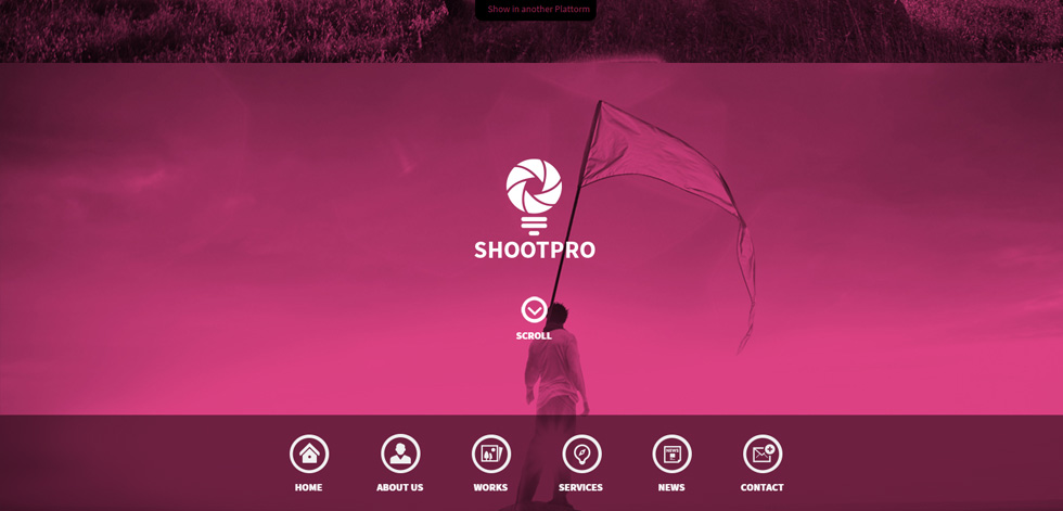 Welcome screen