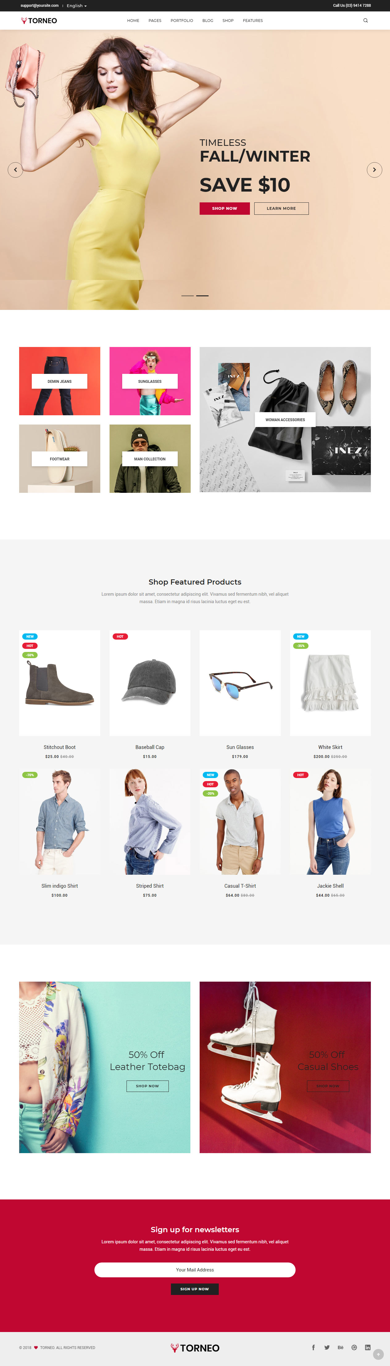 Torneo Fashion HTML5 Templates