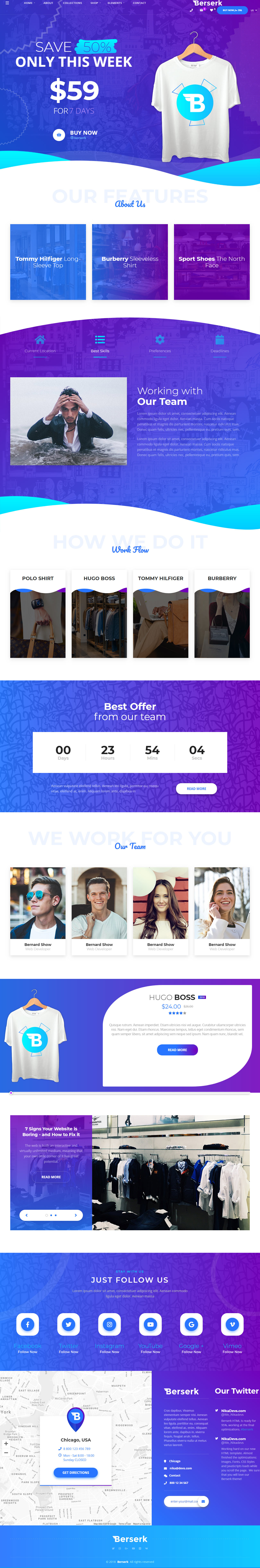 Berserk Fashion HTML5 Templates