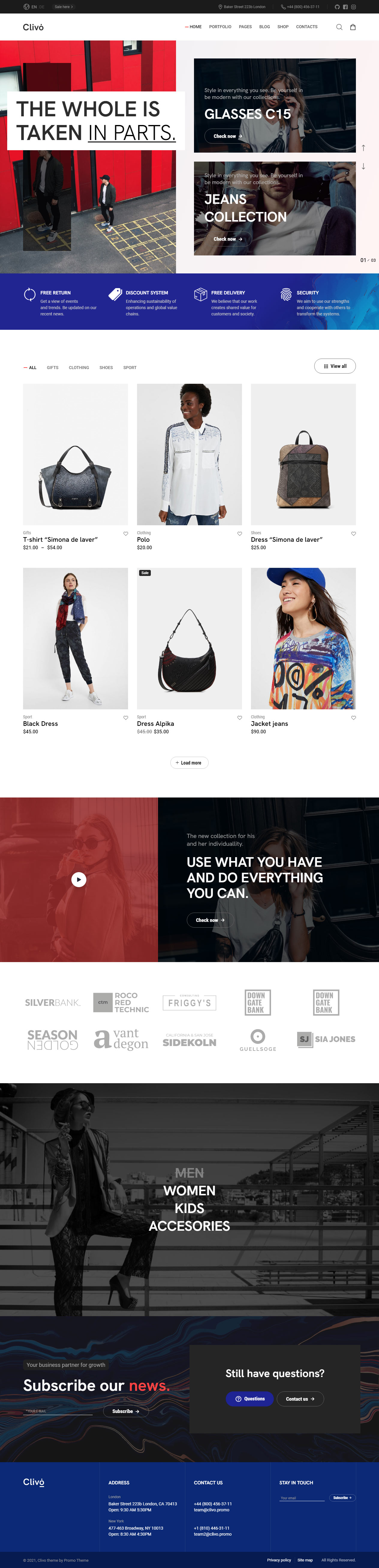 Clivo Woocommerce Themes