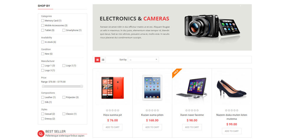 Category page