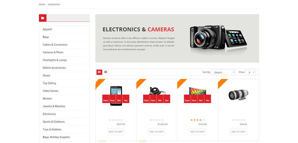 Category page