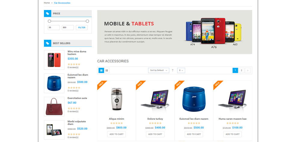 Category page