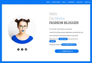 SimpleCV – Premium Resposnive CV and Resume HTML5 Template