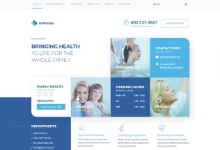 Sirona – Premium Responsive Medical & Health WordPress Theme