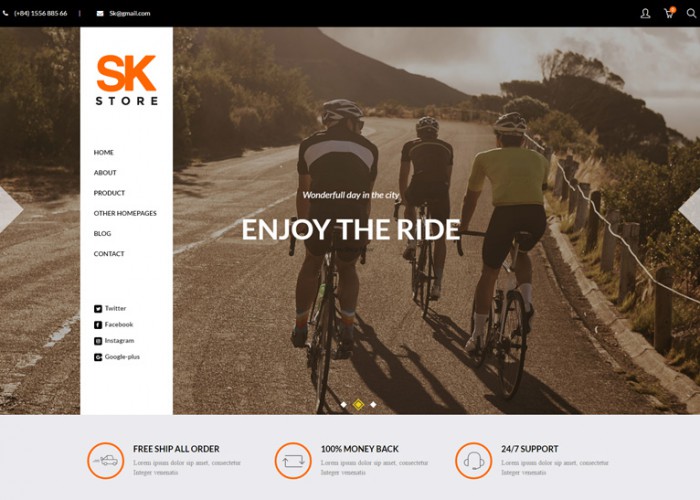 SK Store – Premium Responsive Magento Theme for Sport Stores