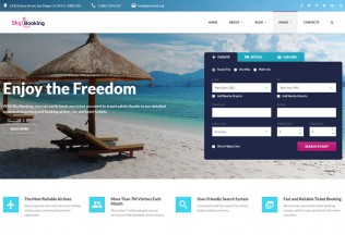 Sky Booking – Premium Responsive Travel Online HTML5 Template