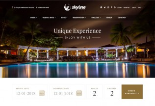 SkyLine – Premium Responsive Hotel Booking HTML5 Template