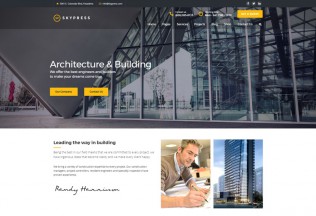 SkyPress – Premium Responsive Building Construction WordPress Theme