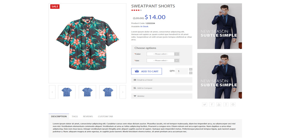 Product page