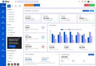 Slica – Premium Responsive Flat Admin Dashboard HTML5 Template